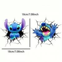 ราคา สติกเกอร์รถ Stitch รูปแบบตกแต่งรถสติกเกอร์ Scratch pvc กันน้ํารถสติกเกอร์ 0Q41 (53250809707)