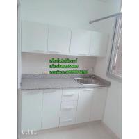 ราคา เค้าเตอร์และตู้แขวนขนาด150cm.ท็อปหินแกรนิตลายเทาจีน***ไม้HMRกันชื้น*** (29286034337)