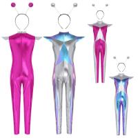 ราคา Choomomo ชุดคอสเพลย์ 2 ชิ้น สำหรับเด็กสาว รวมถึง Jumpsuit Metallic กับผม Hoop สำหรับปาร์ตี้ฮาโลวีนและงานแฟนซี Ball (27092834203)