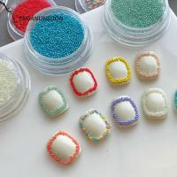 ราคา ENGANUNSOON เครื่องรางเล็บ DIY|ลูกปัดฟองตกแต่งเล็บ,เรซิ่นรอบลูกอมมินิคาเวียร์ลูกปัดมัลติฟังก์ชั่ตกแต่งเล็บ (43376347669)