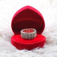 ราคา 1ลาย จำนวนจำกัดแหวน เพชรล้อมวง เครื่องประดับ เข้ากับทุกการแต่งกาย (24630930678)