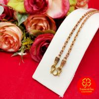 ราคา สร้อยคอทองเหลืองโบราณลายโซ่คั่นหัวจรวด ความยาว 24 นิ้ว งานทองเหลืองแท้ งานดิบไม่ได้ชุบ ทองเหลืองโบราณ (24273616102)