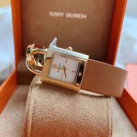 ราคา Tory Burch Surrey Ivory Dial Leather Watch (1942349967)