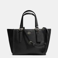 ราคา แท้ Coach Crosby Mini Carryall Leather Tote กระเป๋าโค้ชสีดำ (29639027334)