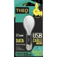 ราคา USB data cable U-24P iphone 5/6/7 Lightning (737373401)