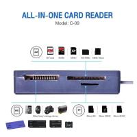 ราคา ส่งจากไทย Card Reader Oker C-09 การ์ดรีดเดอร์ All in one USB 2.0 C09 อ่านการ์ดอเนกประสงค์ (41417318514)