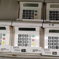 ราคา IKEA แ​ท้ค่ะ DUKTIG ดุคติก เครื่องคิดเงินของเล่น (24477035671)