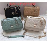 ราคา กระเป๋าสะพายคล้องไหล่ LYN สายโซ่อะไหล่ทองรุ่นใหม่ มี 4 สี (14069222745)