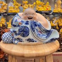 ราคา ส่งฟรี!!! พระสังกัจจายน์ หน้ายิ้ม เทพแห่งความอุดมสมบูรณ์ โชคลาภ ความเจริญ งานกังไส สูง 6นิ้ว (26704680390)