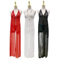 ราคา KL1276 ชุดนอนยาวซีทรูผ้าลูกไม้ Long lace see-through nightwear ด่วนมีส่งGrabค่า (42552632750)