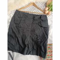 ราคา กระโปรงสั้นสีดำ ทรงเอ มือสอง (24704089836)