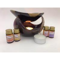 ราคา Panita ชุดเตาอโรมา + น้ำมันหอมระเหย 5 cc 4 ขวด+ เทียน 1 แพค (1778316792)