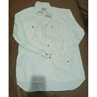 ราคา KEMEJA PUTIH เสื้อเชิ้ตแขนยาวสีขาว Levis ต้นฉบับ 100% (24344797407)