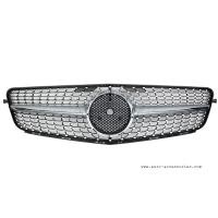 ราคา พร้อมส่งทันที กระจังหน้า Benz W204 C-Class ทรง Diamond สีเงิน-โครเมี่ยม (8670643001)
