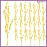 ราคา 100 Pcs Rice Model ก้านข้าวสาลีเทียม ตกแต่งหญ้า ช่อดอกไม้ พลาสติก ดอกไม้ปลอม ข้าวโพดแห้ง (29287136072)