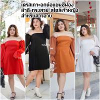ราคา Plus size เดรสเกาะอกผ้าซาร่าต่อแขนผ้าชีฟอง สไตล์เจ้าหญิง สำหรับสาวอวบ (23739751256)