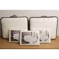 ราคา ชุดเซทผ้าปูที่นอนลายริ้วสีขาว พร้อมผ้านวมหนา ขนาด 6 ฟุต เกรดโรงแรม รีสอร์ท (44320299737)