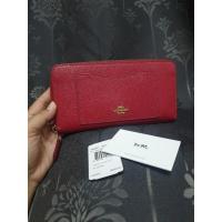 ราคา [มือสอง✌] กระเป๋าสตางค์ Coach แท้ๆ100% สีแดงสด❤ (3756009672)