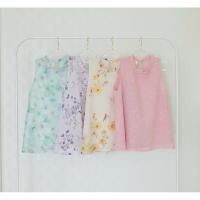ราคา เสื้อแขนกุดคอระบาย ผ้าชีฟองลายดอกไม้ (22436393888)