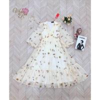 ราคา "เช็คสต็อคสินค้าก่อนสั่งซื้อค่ะ กดสั่งซื้อแล้วกรุณาอย่ายกเลิกน๊า"Camelliaแม็กซี่เดรสแขนยาวเนื้อผ้าพิมพ์ลายหอยสวยช่วงอกเย (44267909426)