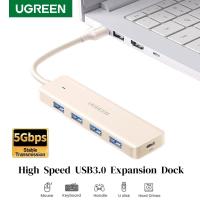 ราคา Ugreen Usb Hub ความเร็วสูง 4 พอร์ต Usb3.0 ถึง Usb-A Docking Station สําหรับอุปกรณ์เสริมแล็ปท็อป Usb Splitter (40215984985)