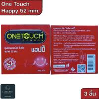 ราคา OneTouch Happy 52 mm. Condom ถุงยางอนามัย วันทัช แฮปปี้ 3's (29627865198)