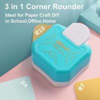 ราคา กลมมุมกระดาษ 3 in 1 (R4mm+R7mm+R10mm)เจาะรูมุมสําหรับงานกระดาษ เครื่องตัดมุม ,Envelope Punch Board ,เจาะรู,ลามิเนต,โครงการ DIY, เครื่องตัดภาพ,การทําการ์ด (43616751798)
