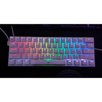 ราคา [ที่สอง] Redragon Mechanical Gaming Keyboard RGB DRAGONBORN WHITE - K630W-RGB - สวิตช์สีน้ําตาล (28165146422)