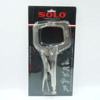 ราคา SOLO คีมล็อคตัวซี 11 นิ้ว ไม่มีแป้น คีมล็อคก้ามปู คีมล็อค ตัวซี ตัวC คีมจับงานเชื่อม คีมล็อคปากกว้าง โซโล (4997943942)