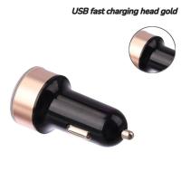 ราคา Car Charger Dual USB Port Fast Charging Adapter QC3.0 3.1A Car Accessories Cigarette Lighter Socket (43869235209)
