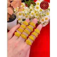 ราคา [RAPASGOLD] - แหวนครึ่งสลึง คละลายทรงหัวโปร่ง ทองแท้ 96.5% (19085392928)