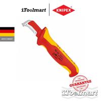 ราคา KNIPEX มีดปอกสายไฟ (ด้ามหุ้มฉนวนกันไฟ) 98 55 (Dismantling Knife) ด้าม VDE (21888455544)