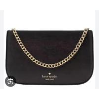 ราคา แท้% Kate Spade Madison Lilly Pochette Bag in Black KF396 (44452463611)