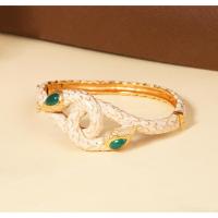 ราคา T vera - เครื่องประดับพลอยแท้ กำไลข้อมือลงยาแบบโบราณรุ่นงูไขว้ Handcrafted เงินแท้ชุบทอง 22k (18955856935)