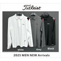 ราคา [Titleist] 2025 กอล์ฟเสื้อโปโลแขนยาวผู้ชาย สไตล์ใหม่ (43325322009)
