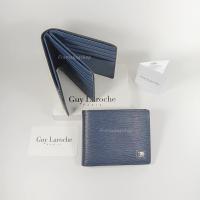 ราคา Guy Laroche กระเป๋าสตางค์ผู้ชายใบสั้น สามช่องแบงค์ สีน้ำเงินดำ หนังแท้ หนังอัดลายเส้น โลโก้เงิน (26212610913)