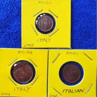 ราคา เหรียญ​ต่างประเทศ​ อิตาลี​ Italy, ชุด​ยูโร, 1,2,5 Euro Cent,​ใช้แล้ว, #​1052 (14951532244)