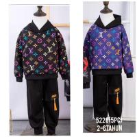 ราคา LV Supreme Unisex Hoodie Set ขนาด 2-7y (8226409975)