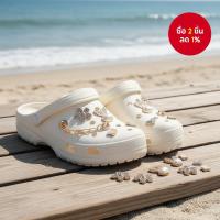 ราคา อุปกรณ์เสริม DIY Croc Jibz Charms – รองเท้าแตะผู้หญิงพร้อมลายกระต่าย ดอกไม้ ผีเสื้อ และไข่มุก (40226022816)