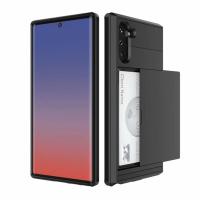 ราคา เคสโทรศัพท์มือถือ PC TPU แบบสองชั้น กันกระแทก พร้อมช่องใส่บัตรเครดิต สําหรับ Samsung Note 10 Plus Galaxy Note 10 Coque (24901376882)