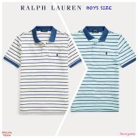 ราคา RALPH LAUREN STRIPED COTTON MESH POLO SHIRT ( เด็กโตผู้ชายอเมริกาอายุ 8-20 ปี ) (7829400522)