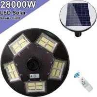 ราคา โคมไฟ UFO 20 ทิศทาง LED 22000W - 28000W Square Light ไฟถนน ไฟโซล่าเซลล์ Solar Street Light พลังงานแสงอาทิตย์ LED แสงขาว (3790470743)