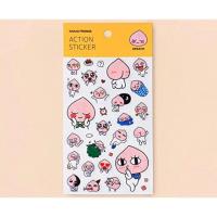 ราคา Apeach action sticker พร้อมส่ง สติกเกอร์ apeach kakao friends (2286391803)
