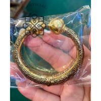 ราคา กำไลหัวบัว กำไลเงินแท้ถมทองคำแท้24k อัญมณีเครื่องประดับแท้ สินค้ามีใบรับประกันดูแลตลอดการใช้งาน AUFU STORE (27404125266)