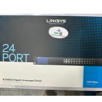 ราคา Linksys Unmanaged GIGABIT SWITCH (สวิตซ์)LGS124-AP 24 PORTสินค้ามือสอง สภาพ95% ใช้งานปกติประกันLT. (29834197589)