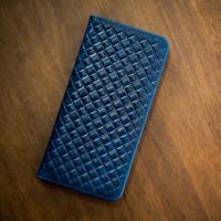 ราคา WALLER กระเป๋าสตางค์หนังแท้Wallerรุ่นลายสานใบยาวสีน้ำเงินหนังวัว สวย เนี๊ยบ ไม่เหมือนใคร (549867590)