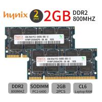 ราคา Hynix ชุดหน่วยความจําแล็ปท็อป 4GB 2GB DDR2 800MHz PC2-6400S 2Rx8 200Pin SODIMM 2 ชิ้น (22465583209)