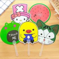 ราคา พัด ลายการ์ตูน small fan mini portable plastic fan (1428189367)