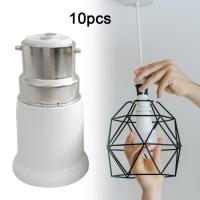 ราคา Flyingfishla10 ชิ้นหลอดไฟ Adaptor Bayonet B22 ถึง Edison สกรู E27 โคมไฟผู้ถือแปลงอะแดปเตอร์ไฟผู้ถือโคมไฟอะไหล่ (41623894872)