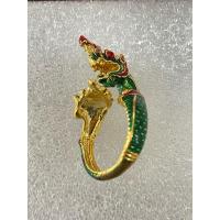 ราคา แหวนพญานาค เนื้อทองเหลืองเงาลงยาสีเขียว (4864360310)